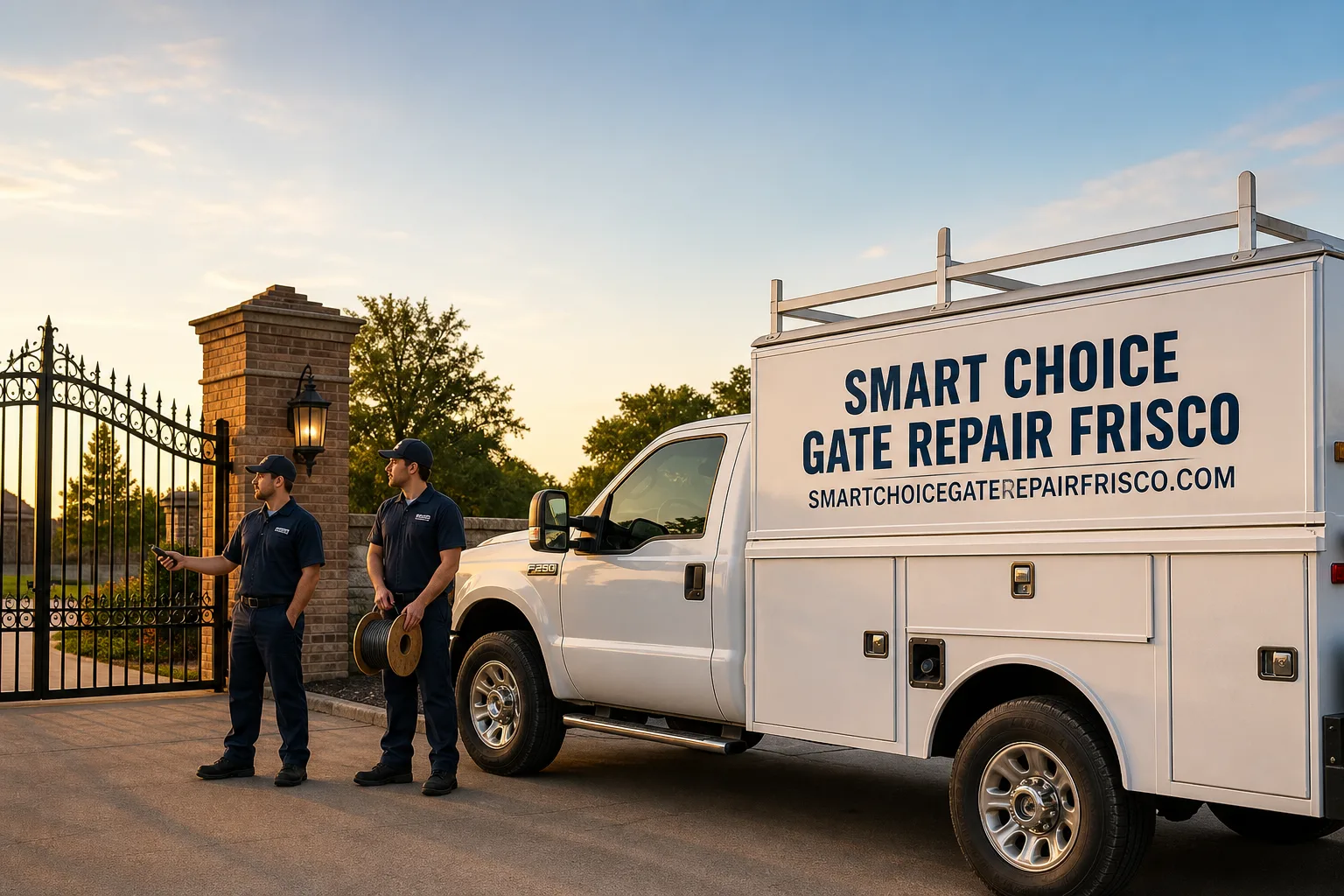 Smart Choice Gate Repair Frisco service vehicle and crew in Frisco, TX